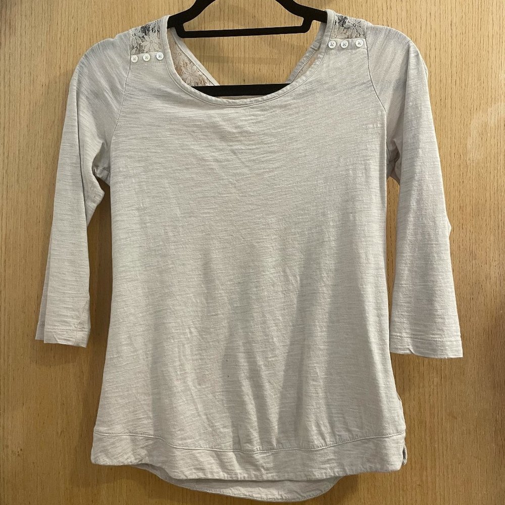 Express White Lace Top